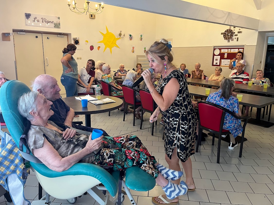 Animations dans la maison de retraite Lo Portanel à St-Marcel-d'Aude