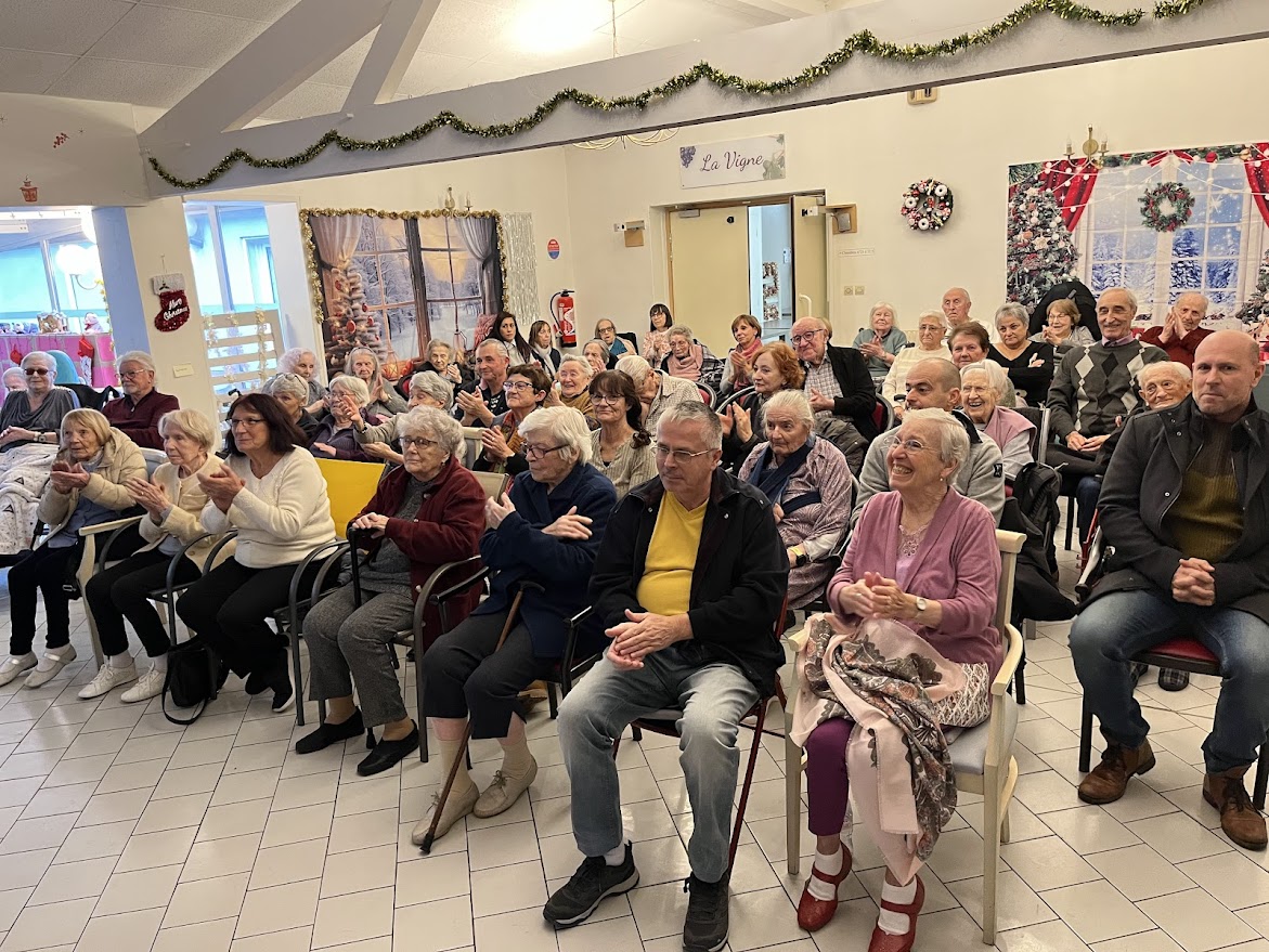 Moments festifs chez Lo Portanel maison de retraite dans l'Aude